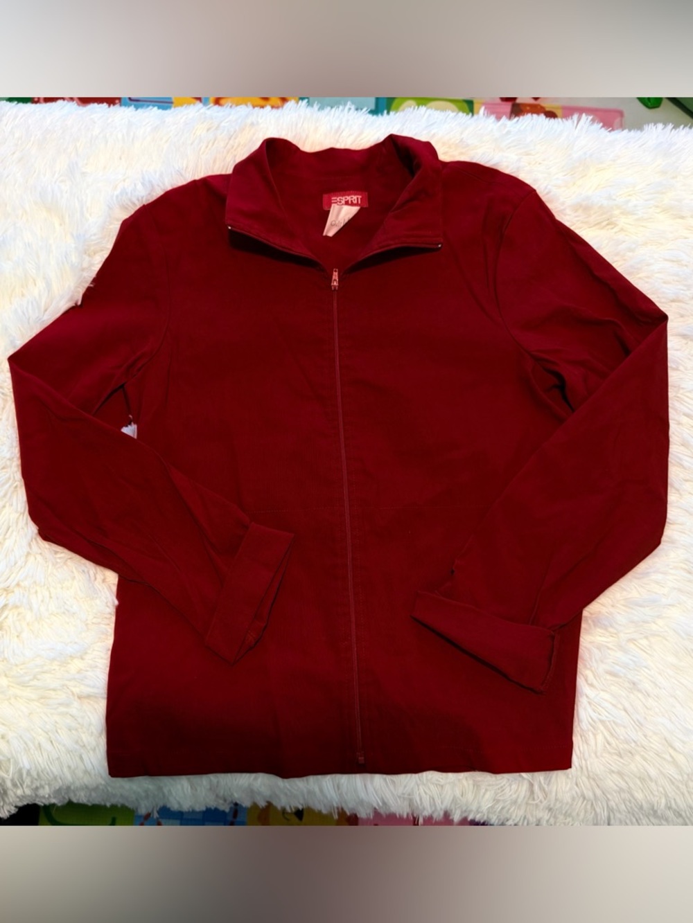 Esprit Vibrant Red Zip Hoodie